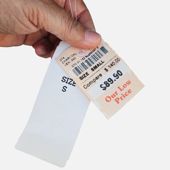 1980s Gray Wool Swing Car Coat w Velvet Trim NWT Volup 2X - Picture 6 of 15